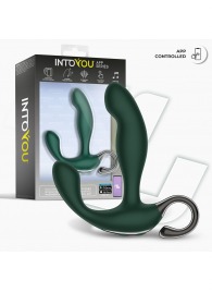 Зеленый вибромассажёр простаты Greeny - 12,8 см. - Intoyou - в Костроме купить с доставкой
