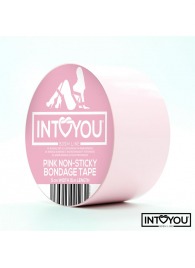 Розовый скотч для фиксации Non-Sticky Bondage Tape - 15 м. - Intoyou - купить с доставкой в Костроме