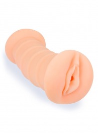 Телесный двусторонний мастурбатор с вибропулей и эрекционными кольцами в комплекте - Sexy Girl - в Костроме купить с доставкой