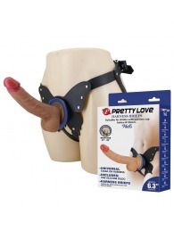 Поясной страпон Wells: трусики в форме бабочки и фаллоимитатор-насадка - Baile - купить с доставкой в Костроме