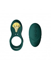 Зеленое эрекционное виброкольцо Bayek с пультом ДУ - Zalo - в Костроме купить с доставкой