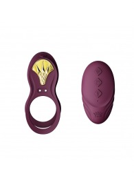 Фиолетовое эрекционное виброкольцо Bayek с пультом ДУ - Zalo - в Костроме купить с доставкой