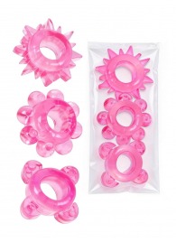 Комплект из 3 розовых эрекционных колец - Erowoman-Eroman - в Костроме купить с доставкой