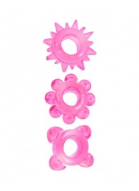 Комплект из 3 розовых эрекционных колец - Erowoman-Eroman - в Костроме купить с доставкой