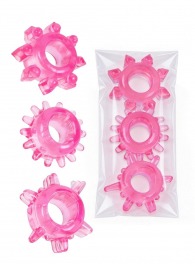 Комплект из трех розовых эрекционных колец - Erowoman-Eroman - в Костроме купить с доставкой