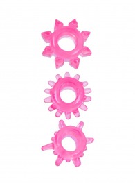 Комплект из трех розовых эрекционных колец - Erowoman-Eroman - в Костроме купить с доставкой