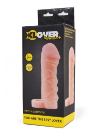 Фаллическая удлиняющая насадка с кольцом для фиксации - 16 см. - ToyFa - в Костроме купить с доставкой