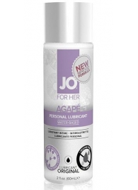 Лубрикант на водной основе для женщин JO AGAPE LUBRICANT ORIGINAL - 60 мл. - System JO - купить с доставкой в Костроме