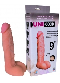Фаллическая насадка Харнесс UNICOCK 9  - 24 см. - LOVETOY (А-Полимер) - купить с доставкой в Костроме