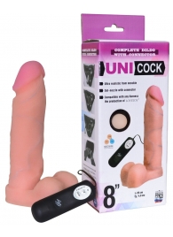 Фаллическая насадка Харнесс UNICOCK 8  с вибрацией - 20 см. - LOVETOY (А-Полимер) - купить с доставкой в Костроме