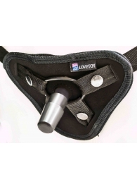 Страпон с 2 насадками и вибрацией UniStrap - 19 и 12 см. - LOVETOY (А-Полимер) - купить с доставкой в Костроме