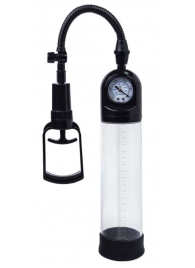 Чёрная вакуумная помпа A-toys с манометром и прозрачной колбой - A-toys - в Костроме купить с доставкой