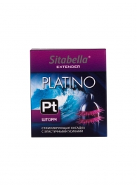 Стимулирующая насадка со спиралью из усиков Platino  Шторм - Sitabella - купить с доставкой в Костроме