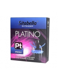Стимулирующая насадка с усиками и шипиками Platino  Ураган - Sitabella - купить с доставкой в Костроме