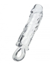 Прозрачная насадка с петлёй для фиксации - 14 см. - ToyFa - в Костроме купить с доставкой