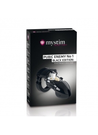 Пояс верности с электростимуляцией Mystim Pubic Enemy No1 Black Edition - MyStim - купить с доставкой в Костроме