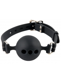 Силиконовый кляп-шар с отверстиями для дыхания Silicone Breathable Ball Gag Small - Pipedream - купить с доставкой в Костроме