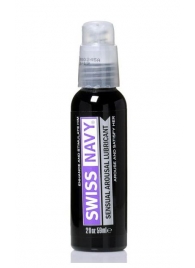Возбуждающий гель-лубрикант на водной основе Sensual Arousal Lubricant - 59 мл. - Swiss navy - купить с доставкой в Костроме