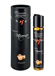 Массажное масло с ароматом карамели Huile de Massage Gourmande Caramel - 59 мл. - Plaisir Secret - купить с доставкой в Костроме