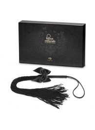 Чёрная плётка Lilly Whip Bijoux - Bijoux Indiscrets - купить с доставкой в Костроме