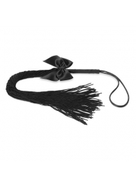 Чёрная плётка Lilly Whip Bijoux - Bijoux Indiscrets - купить с доставкой в Костроме