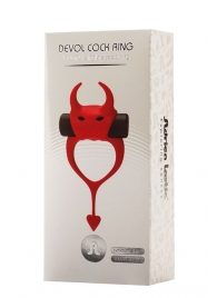 Красное эрекционное кольцо в форме дьяволенка DEVOL COCKRING - Adrien Lastic - в Костроме купить с доставкой