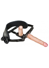 Женский страпон с вагинальной пробкой Woman Strap - 18 см. - LOVETOY (А-Полимер) - купить с доставкой в Костроме