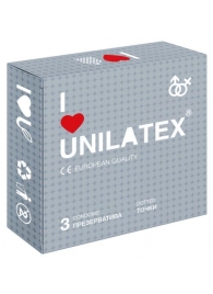 Презервативы с точками Unilatex Dotted - 3 шт. - Unilatex - купить с доставкой в Костроме