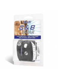 Утяжка для мошонки и пениса Cock Ring With 1  Ball Stretcher And Optional Weight Ring - BlueLine - купить с доставкой в Костроме