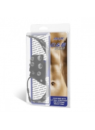 Утяжка на пенис и мошонку Cock Ring With 1.5  Ball Stretcher And Optional Weight Ring - BlueLine - купить с доставкой в Костроме