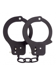 Чёрные наручники из листового металла BONDX METAL CUFFS BLACK - Dream Toys - купить с доставкой в Костроме