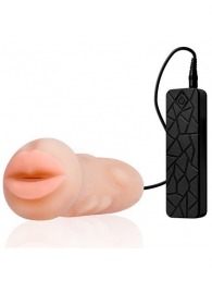 Мастурбатор-ротик с вибрацией REALSTUFF VIBRATING MASTURBATOR MOUTH - Dream Toys - в Костроме купить с доставкой