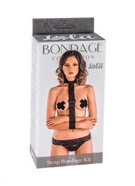 Ошейник с длинной лентой и наручниками Strap Bondage Kit One Size - Lola Games - купить с доставкой в Костроме