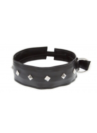 Полиуретановый ошейник с пуклями Collar with Studs - Blush Novelties - купить с доставкой в Костроме