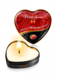 Массажная свеча с ароматом персика Bougie Massage Candle - 35 мл. - Plaisir Secret - купить с доставкой в Костроме