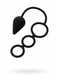 Тройное эрекционное кольцо с анальным хвостом Drop M-size - Erotist Adult Toys - в Костроме купить с доставкой