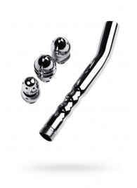 Металлический анальный душ с тремя насадками - ToyFa - купить с доставкой в Костроме