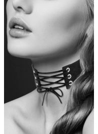 Оригинальный ошейник-чокер со шнуровкой - Bijoux Pour Toi - купить с доставкой в Костроме