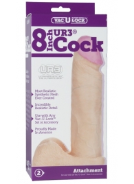 Ультрареалистичная насадка для трусиков Vac-U-Lock 8  ULTRASKYN Cock - 20,57 см. - Doc Johnson - купить с доставкой в Костроме