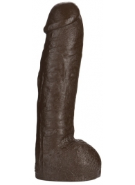 Большая насадка для трусиков Vac-U-Lock Realistic Hung - 31,7 см. - Doc Johnson - купить с доставкой в Костроме