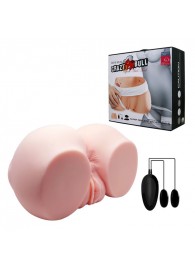Телесный мастурбатор с двумя любовными тоннелями и вибрацией - Baile - в Костроме купить с доставкой