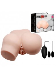 Телесный полуторс с двумя любовными тоннелями и вибрацией - Baile - в Костроме купить с доставкой