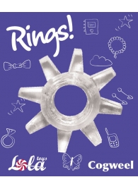 Прозрачное эрекционное кольцо Rings Cogweel - Lola Games - в Костроме купить с доставкой