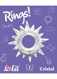 Прозрачное эрекционное кольцо Rings Cristal - Lola Games - в Костроме купить с доставкой