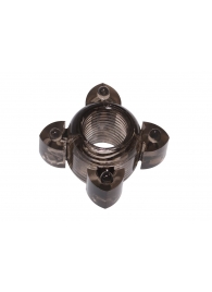 Чёрное эрекционное кольцо Rings Screw - Lola Games - в Костроме купить с доставкой