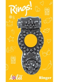 Чёрное эрекционное кольцо Rings Ringer - Lola Games - в Костроме купить с доставкой