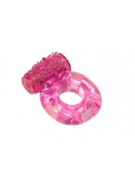 Розовое эрекционное кольцо с вибрацией Rings Axle-pin - Lola Games - в Костроме купить с доставкой