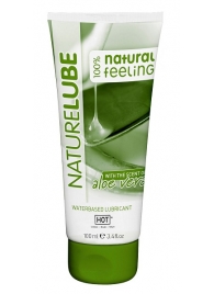 Лубрикант на водной основе NatureLube с алоэ вера - 100 мл. - HOT - купить с доставкой в Костроме