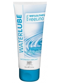 Лубрикант на основе чистой родниковой воды WaterLube - 100 мл. - HOT - купить с доставкой в Костроме