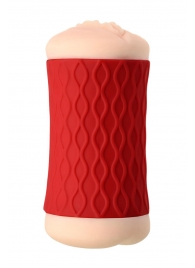 Двухсторонний мастурбатор JOS  NADIN в красном цилиндре - JOS - в Костроме купить с доставкой